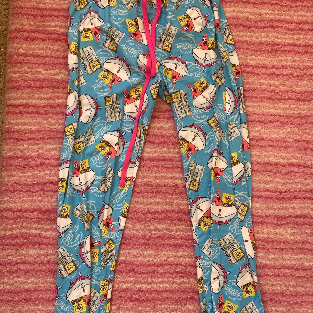 Blue Cartoon Print Kids Pajamas